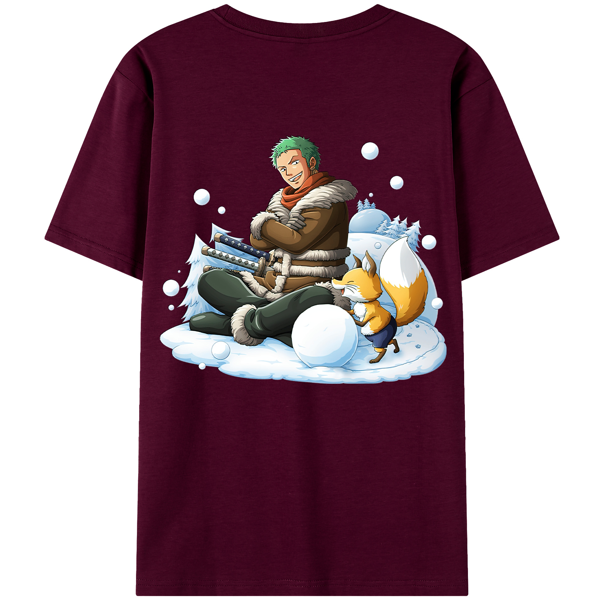 ワンピース ロロノア・ゾロ ONE PIECE Roronoa Zoro レディース半袖Tシャツ(バックプリント)